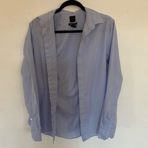 H&M Baby blue men's button down collared long sleeve size M